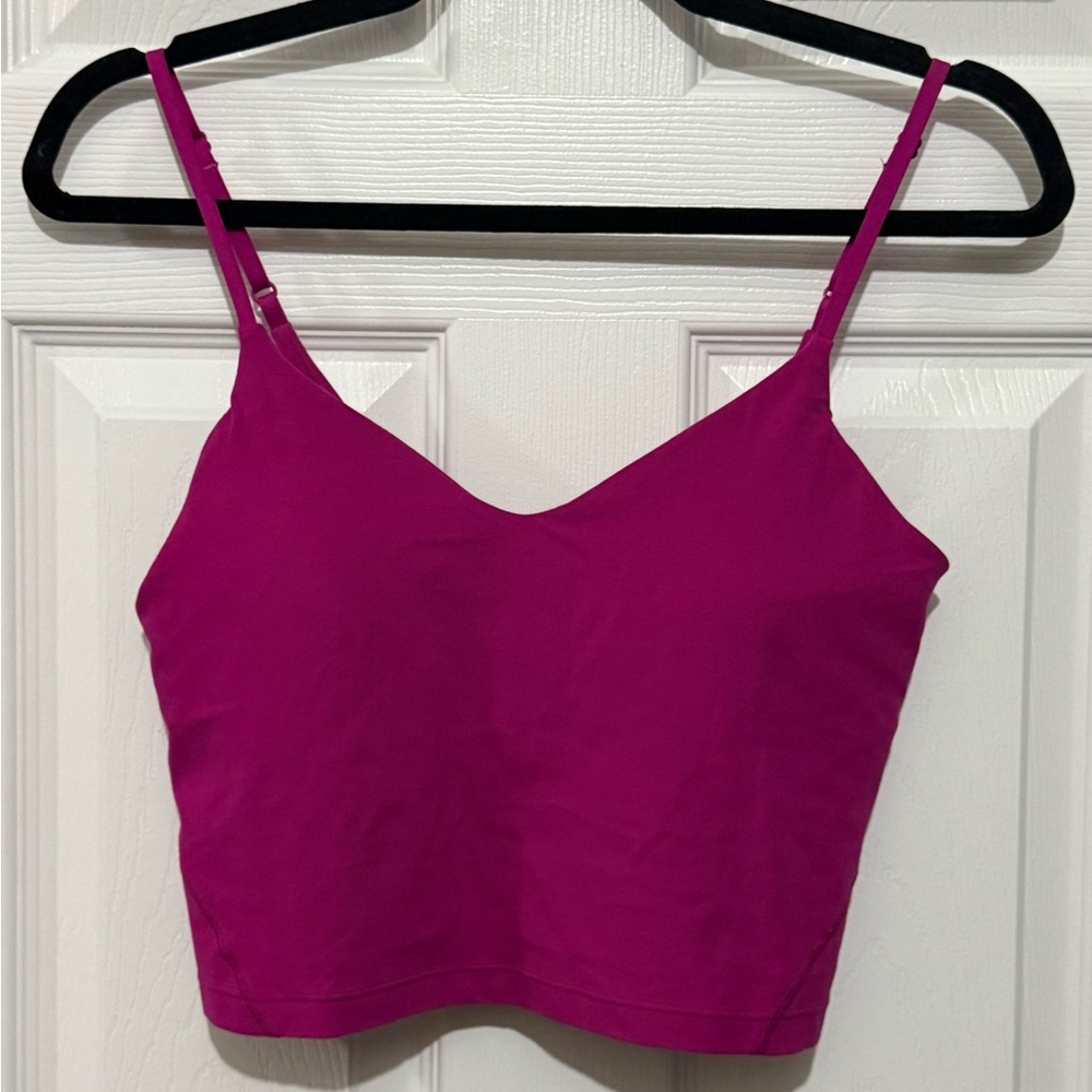 lululemon athletica Fuchsia Crop Sports Bra Cami